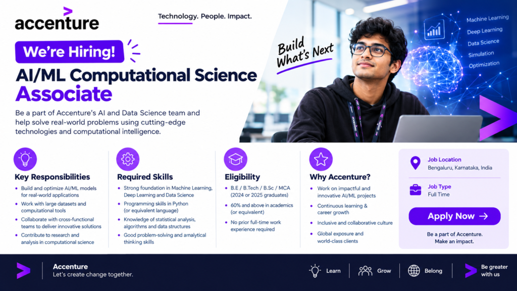 Accenture AI/ML Computational Science