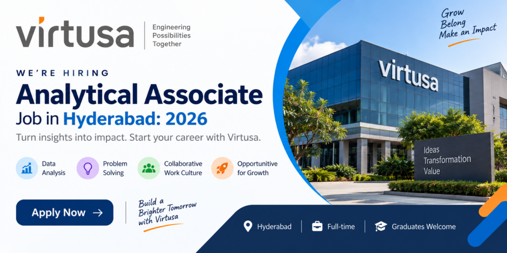 Virtusa Analytical Associate Job in Hyderabad: 2026