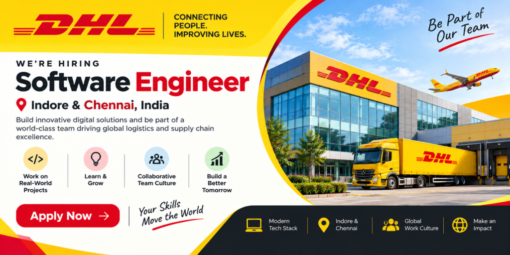 DHL Software Engineer Job in Indore & Chennai