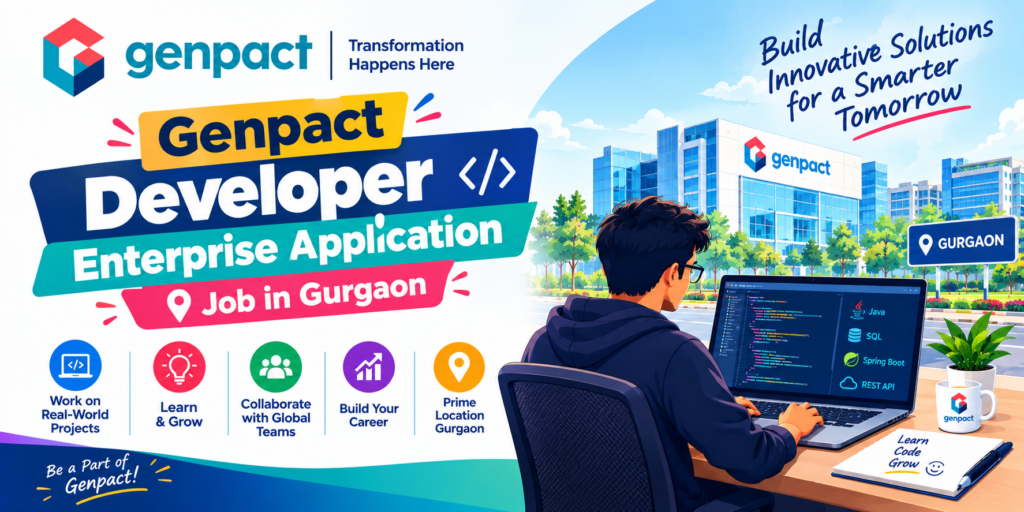 Genpact Developer Enterprise Application Job in Gurgaon